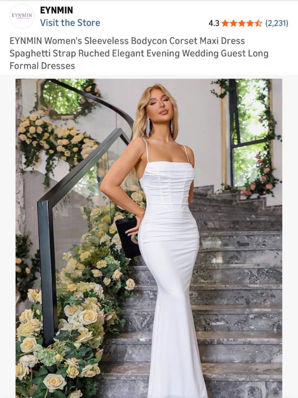 Formal White Dress